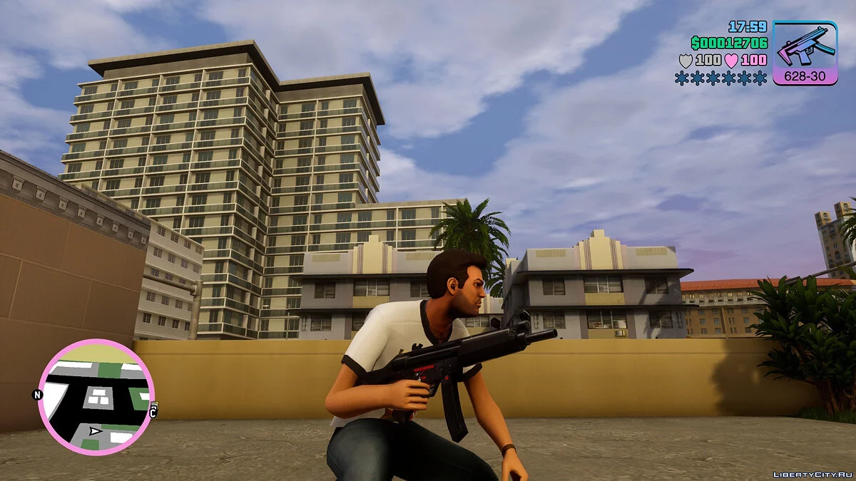 MP5 from Postal 2 / GTA Vice City: The Definitive Edition