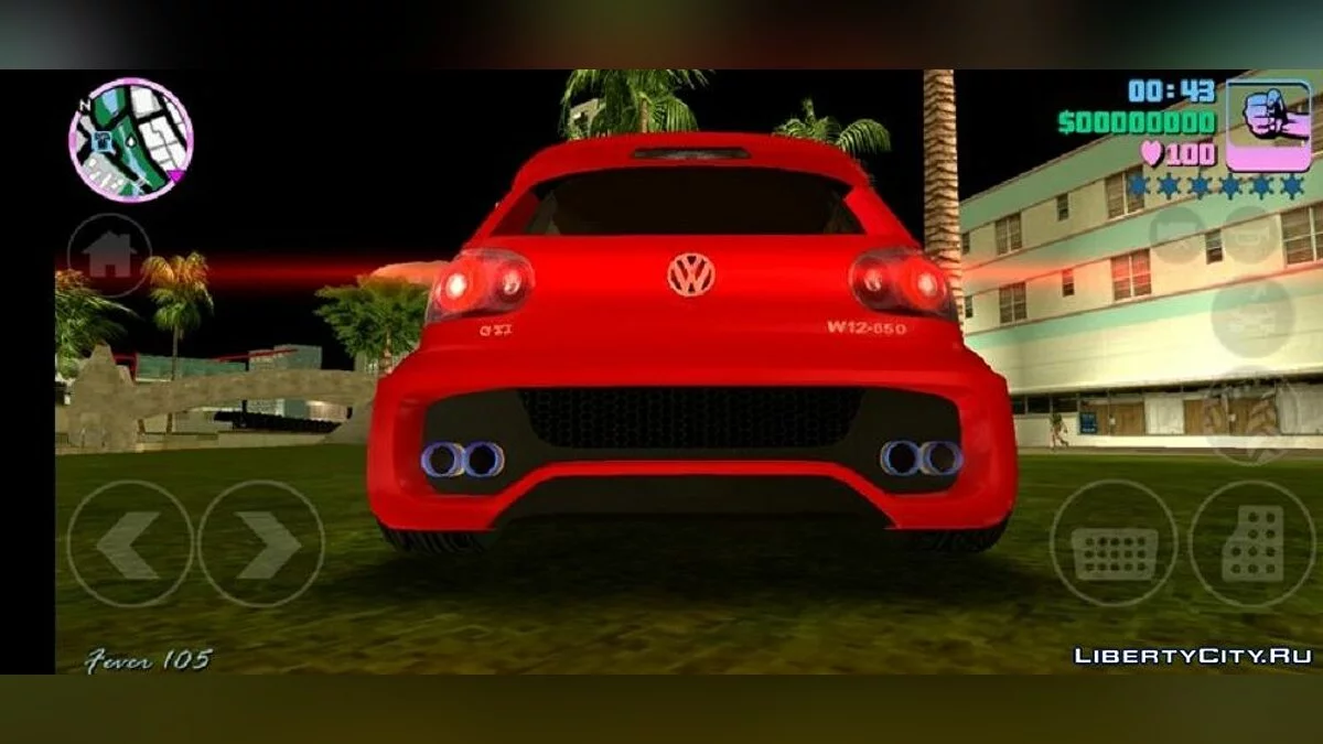 Volkswagen Gofl GTI W12-650 / GTA Vice City (iOS, Android)