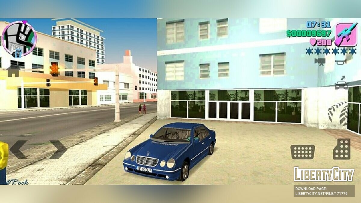 Mercedes-Benz e55 AMG для GTA Vice City (iOS, Android) - Картинка #1