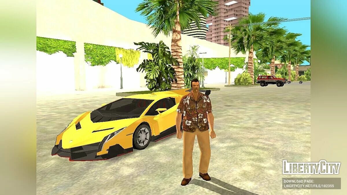 Lamborghini Veneno / GTA Vice City (iOS, Android)