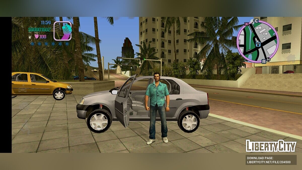 Скачать Dacia Logan для GTA Vice City (iOS, Android)