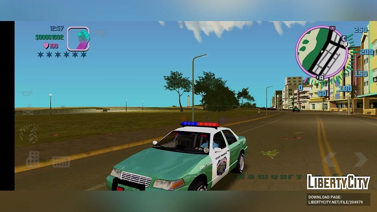 Полицейская машина Ford Crown Victoria / GTA Vice City (iOS, Android)