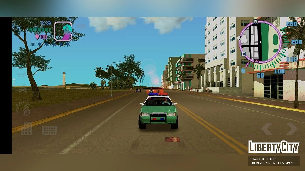 Полицейская машина Ford Crown Victoria / GTA Vice City (iOS, Android)