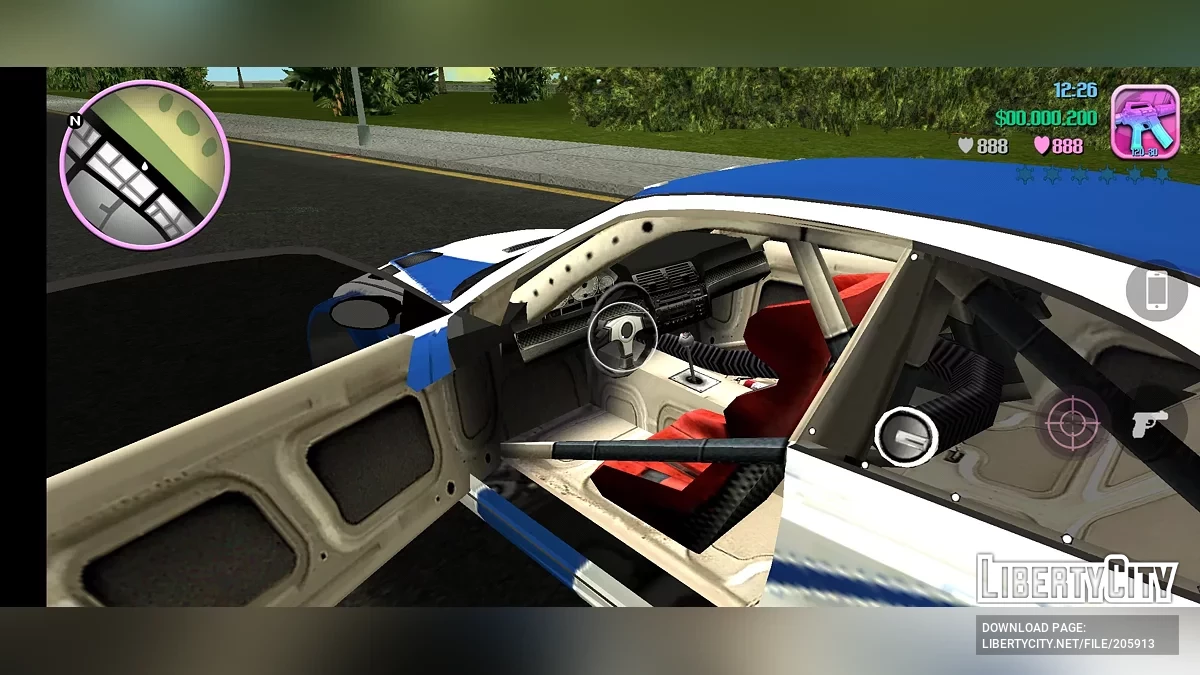 BMW M3 GTR из NFS Most Wanted / GTA Vice City (iOS, Android)