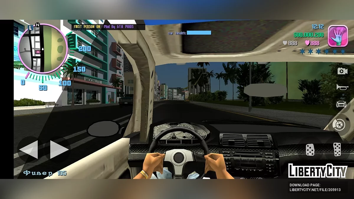 BMW M3 GTR из NFS Most Wanted / GTA Vice City (iOS, Android)