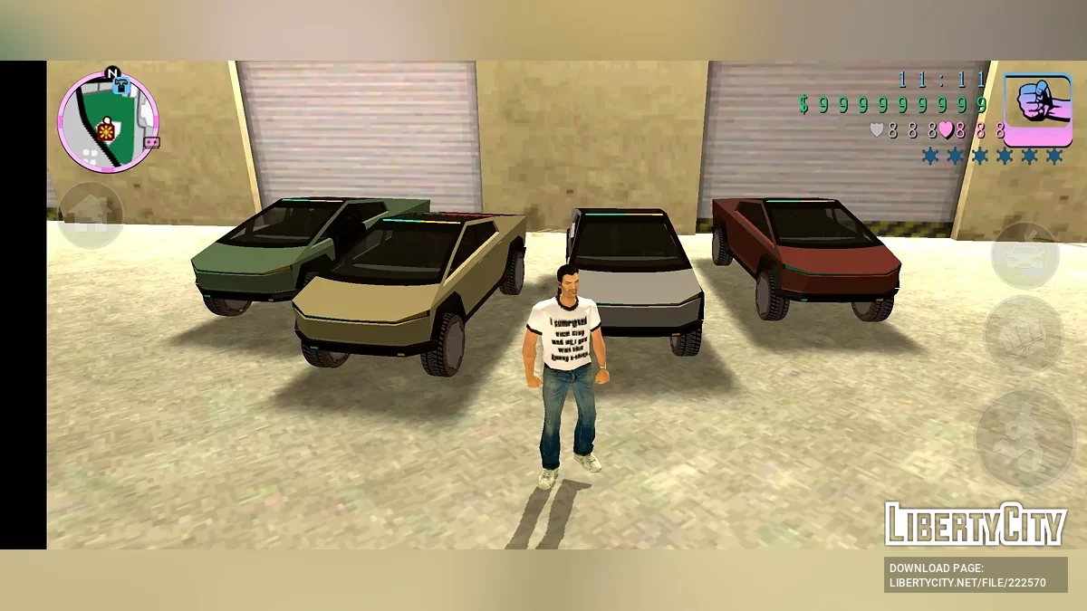 Tesla Cybertruck / GTA Vice City (iOS, Android)