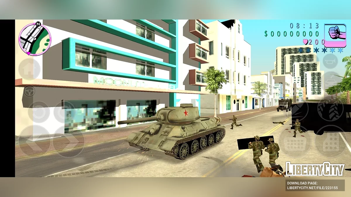 Советский Танк T-34-85 / GTA Vice City (iOS, Android)