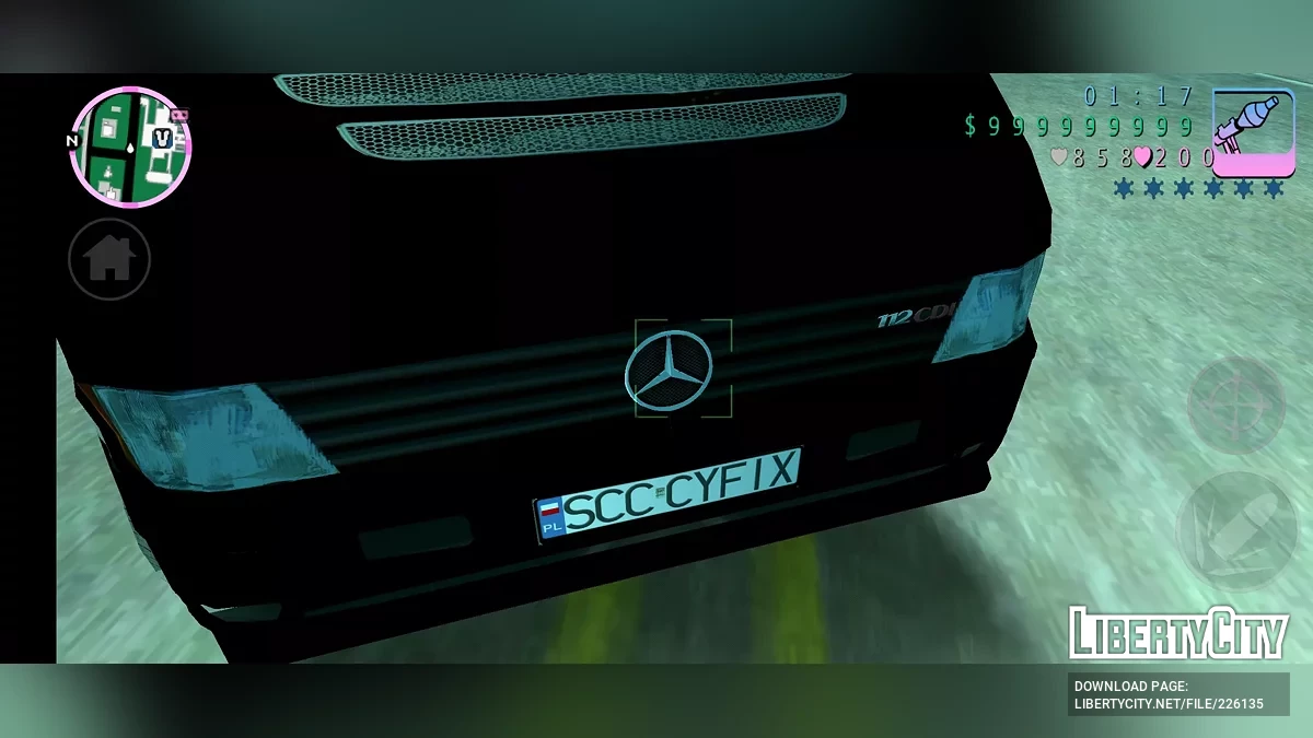 Mercedes-Benz Vito Van / GTA Vice City (iOS, Android)