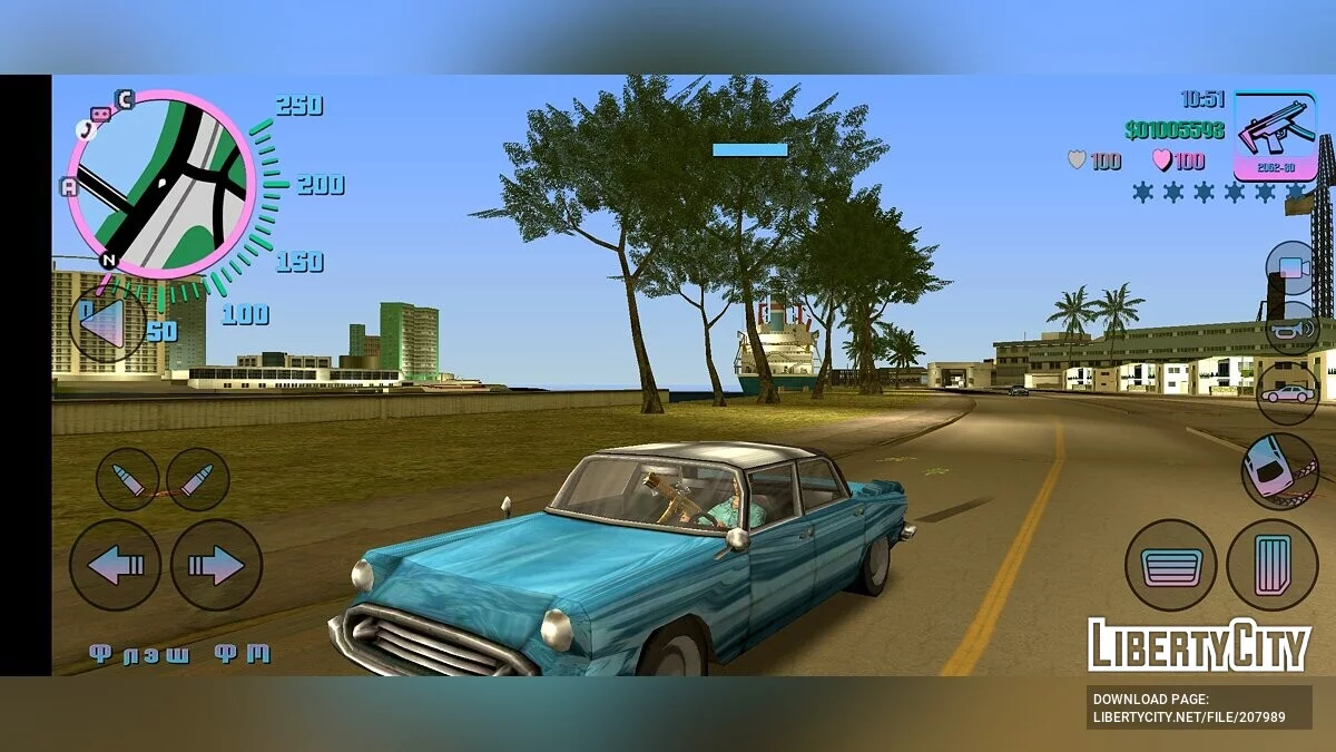 Отражения на автомобилях / GTA Vice City (iOS, Android)