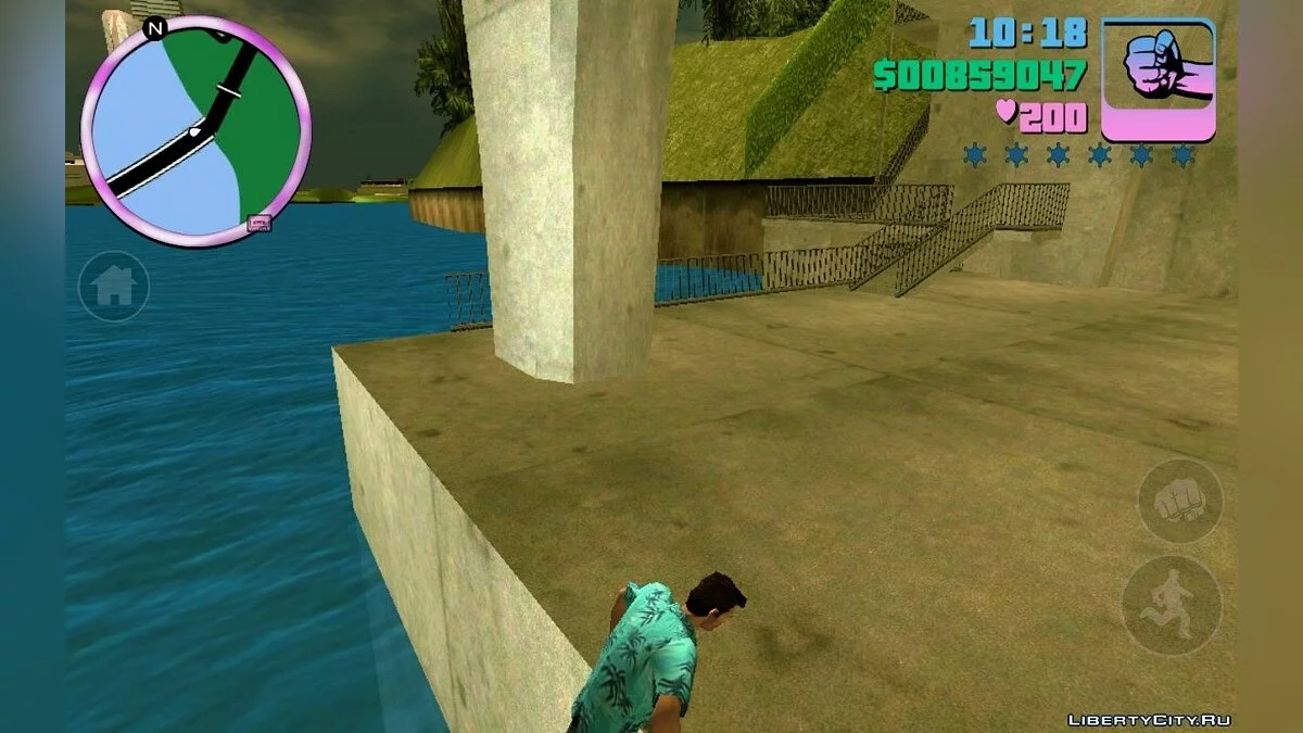 Плавание и паркур (android) / GTA Vice City (iOS, Android)