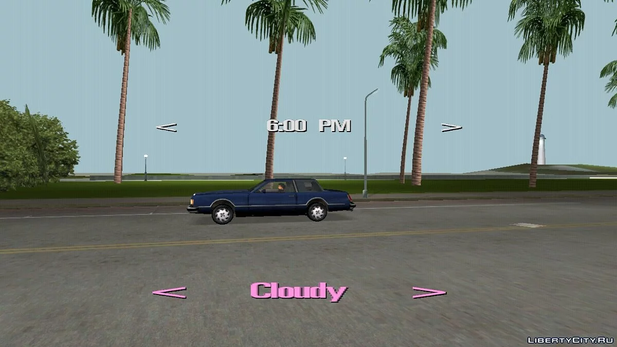 Выбор погоды и времени  / GTA Vice City (iOS, Android)