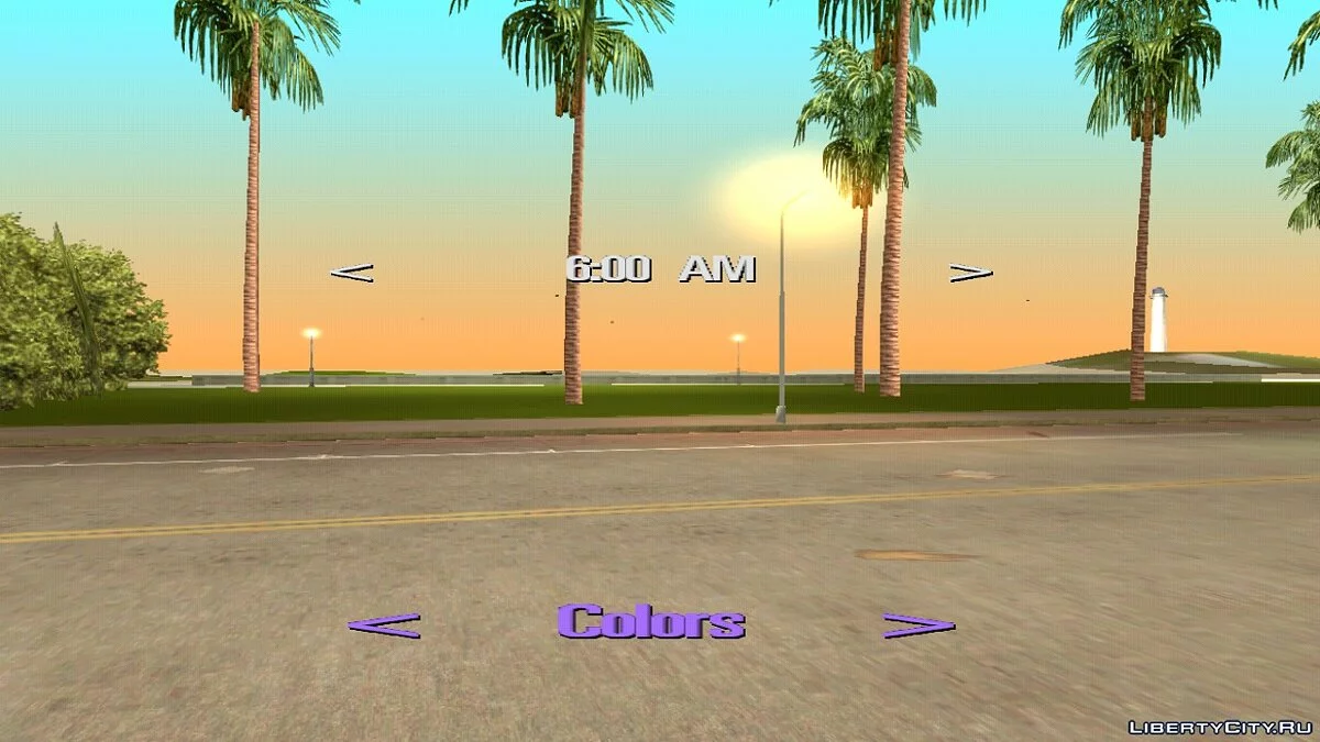 Выбор погоды и времени  / GTA Vice City (iOS, Android)