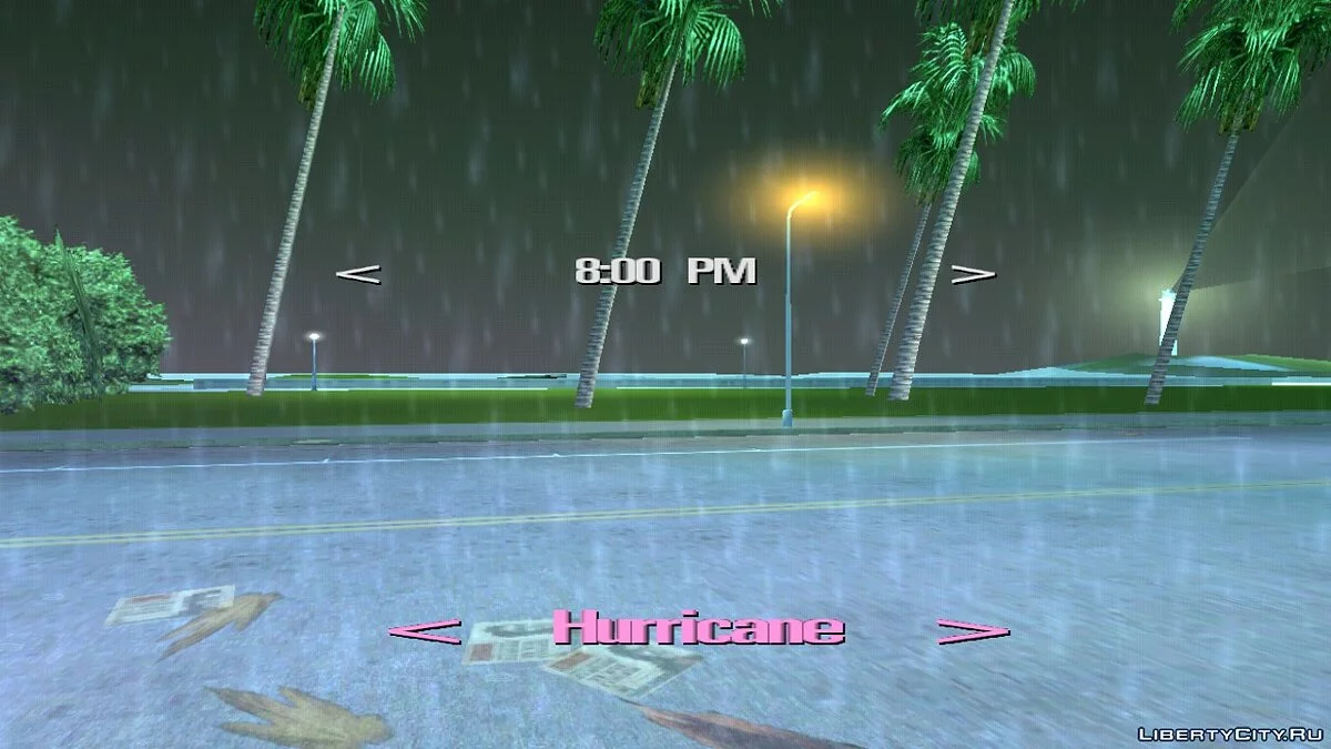 Выбор погоды и времени  / GTA Vice City (iOS, Android)