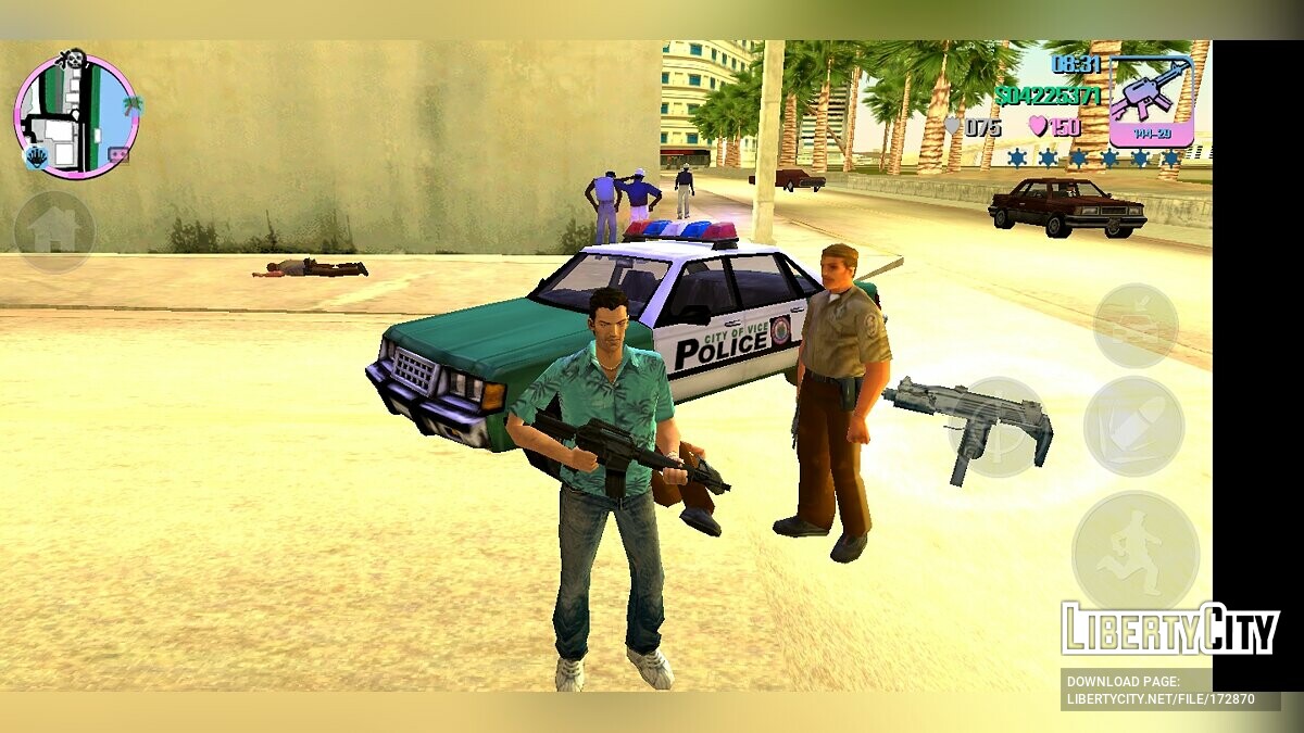 Ability to call the police for GTA Vice City (iOS, Android) - Картинка #5