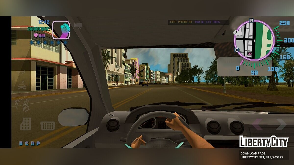 Скачать Езда от первого лица для GTA Vice City (iOS, Android)