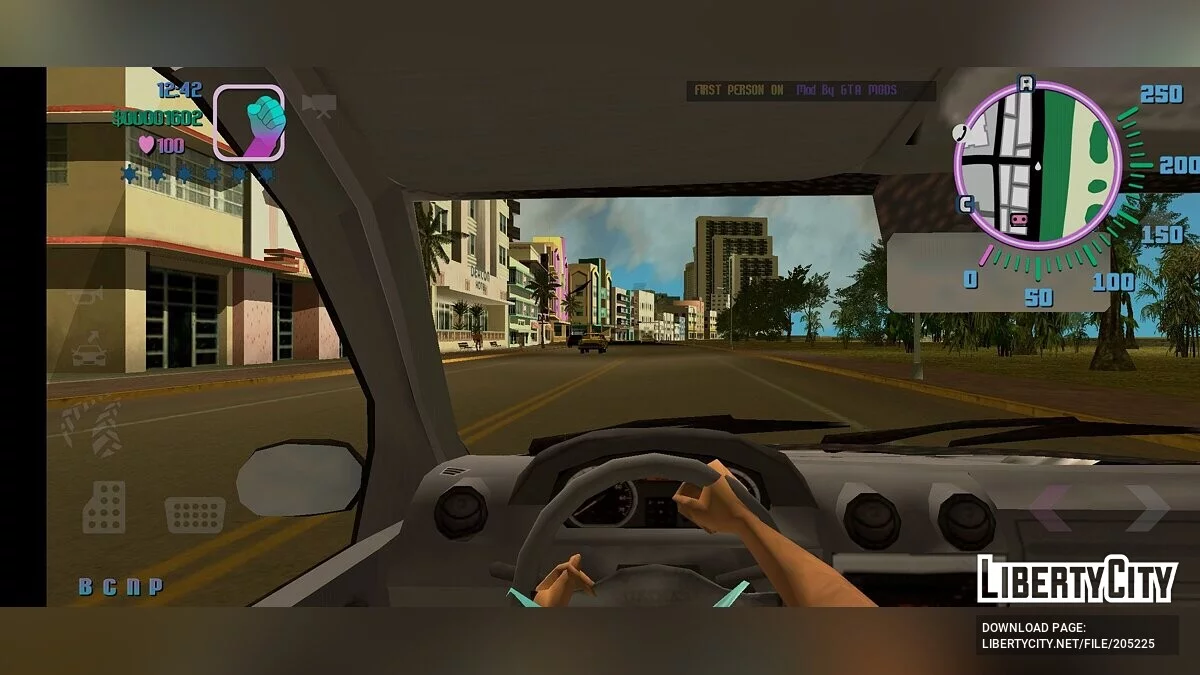 Езда от первого лица / GTA Vice City (iOS, Android)