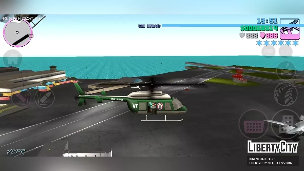 Возможность садиться в НПС-вертолёты / GTA Vice City (iOS, Android)