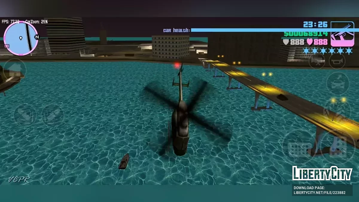 Возможность садиться в НПС-вертолёты / GTA Vice City (iOS, Android)