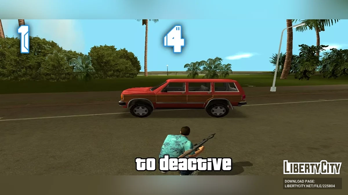 Заморозить камеру / GTA Vice City (iOS, Android)