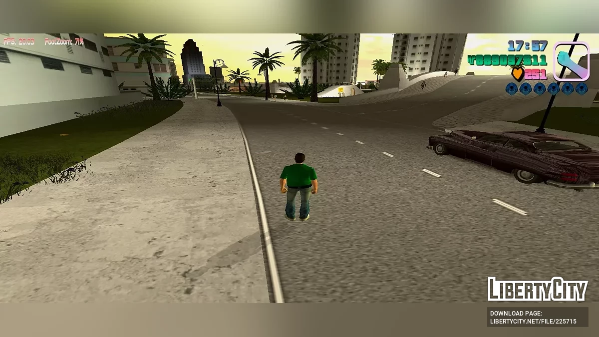 Включение и выключение интерфейса / GTA Vice City (iOS, Android)