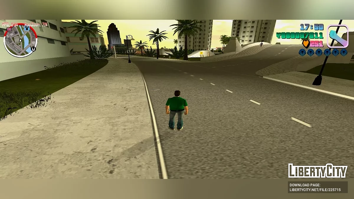 Включение и выключение интерфейса / GTA Vice City (iOS, Android)