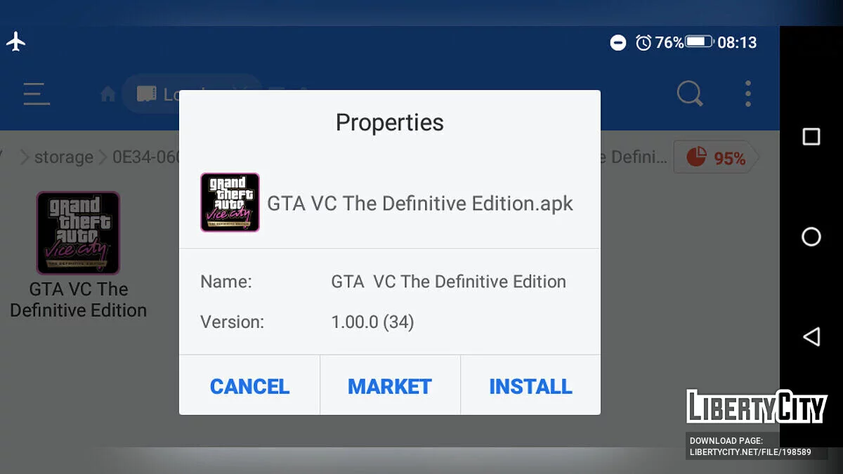 GTA Vice City: The Definitive Edition - новые текстуры для меню игры / GTA Vice City (iOS, Android)
