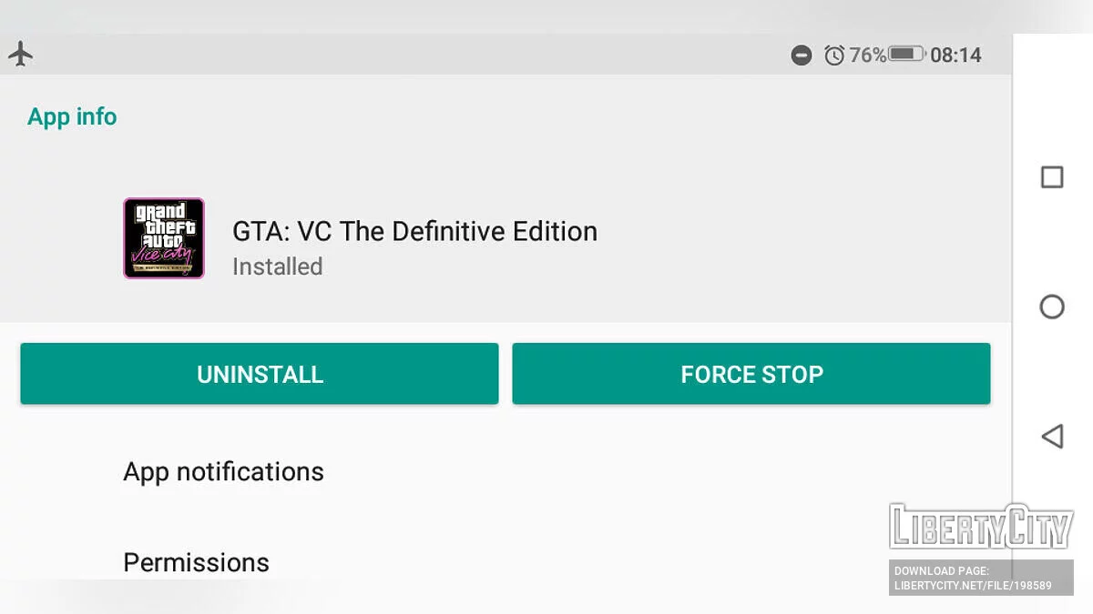 GTA Vice City: The Definitive Edition - новые текстуры для меню игры / GTA Vice City (iOS, Android)