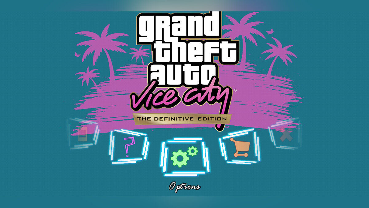 Скачать GTA Vice City: The Definitive Edition - новые текстуры для меню игры  для GTA Vice City (iOS, Android)