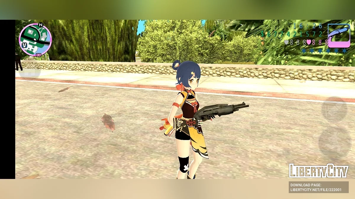 Xiang Ling из Genshin Impact / GTA Vice City (iOS, Android)