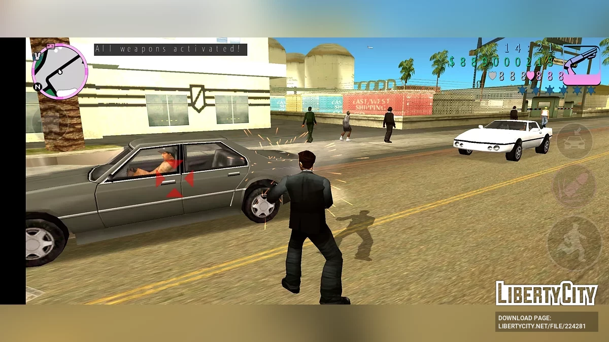 Клод в костюме / GTA Vice City (iOS, Android)