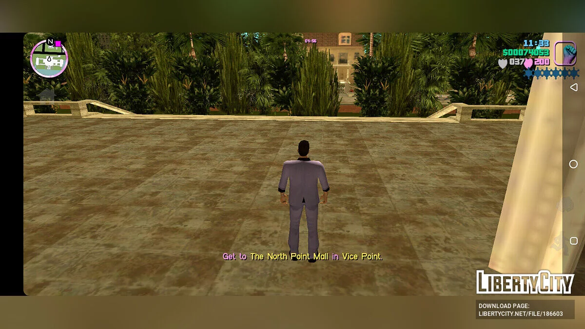 Адаптированный уменьшенный интерфейс / GTA Vice City (iOS, Android)