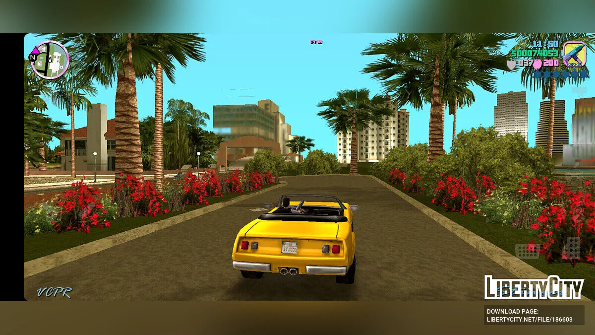 Адаптированный уменьшенный интерфейс / GTA Vice City (iOS, Android)