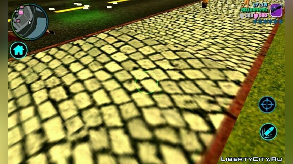 HD textures for roads and sidewalks for GTA Vice City (iOS, Android) - Картинка #2