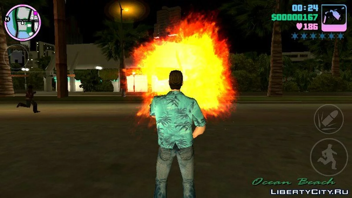 Новые эффекты огня / GTA Vice City (iOS, Android)