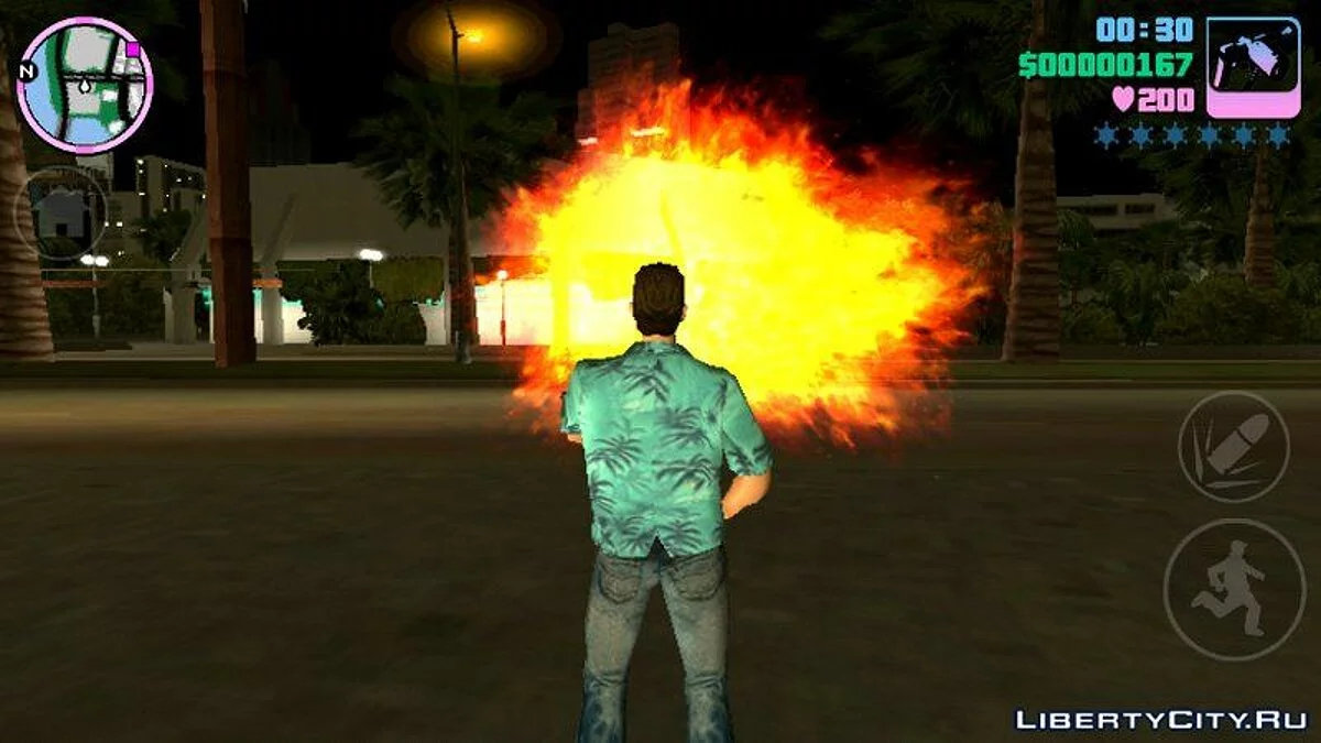 Новые эффекты огня / GTA Vice City (iOS, Android)