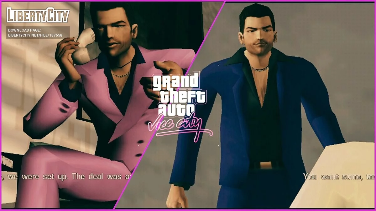 Vice City Stories Styled - расширенные и перекрашенные наряды Томми / GTA Vice City (iOS, Android)