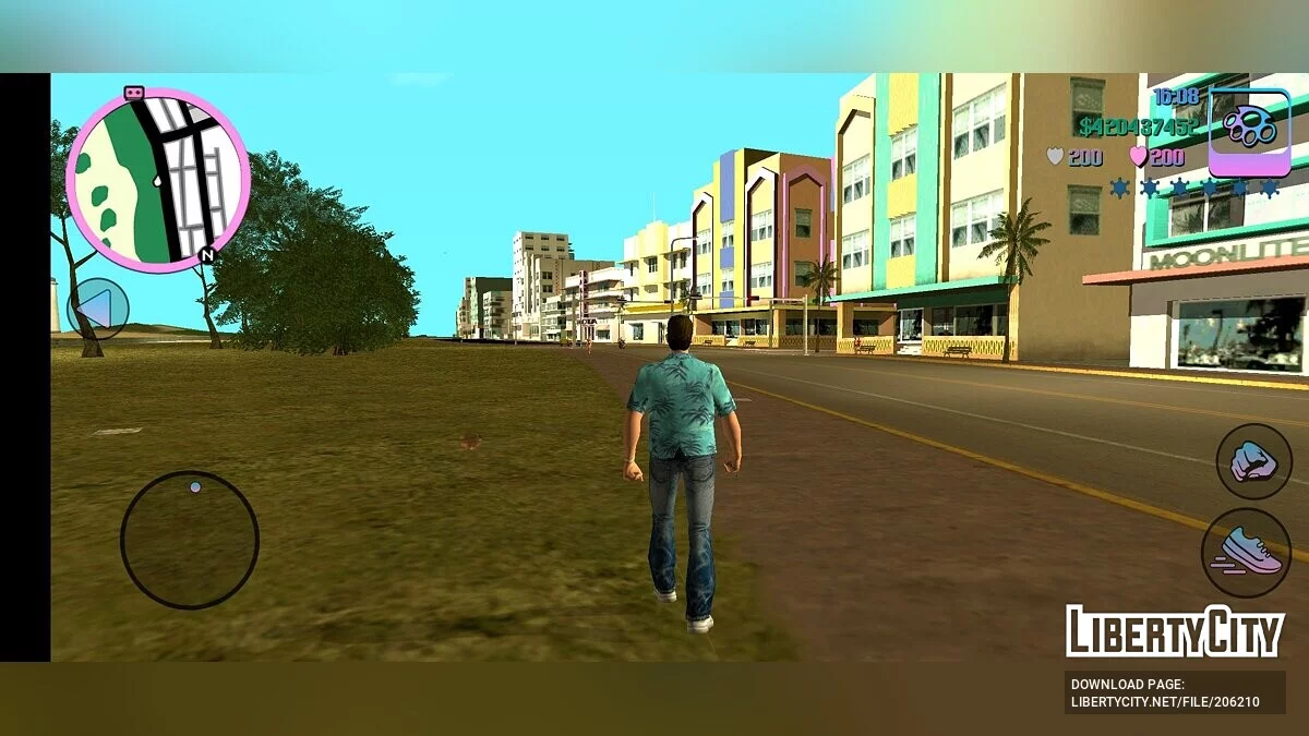 Кнопки управления из Definitive Edition / GTA Vice City (iOS, Android)