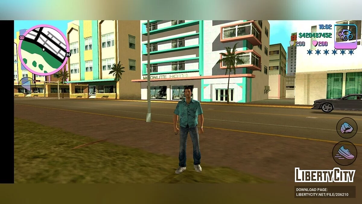 Кнопки управления из Definitive Edition / GTA Vice City (iOS, Android)