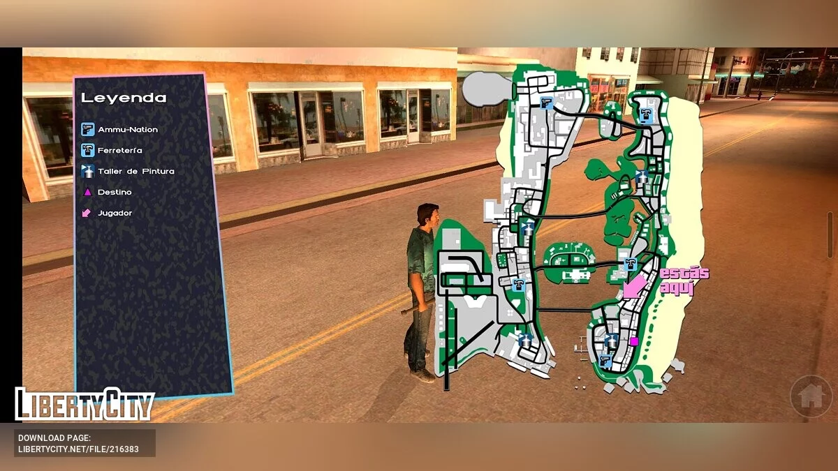 Интерфейс из ПК-версии / GTA Vice City (iOS, Android)