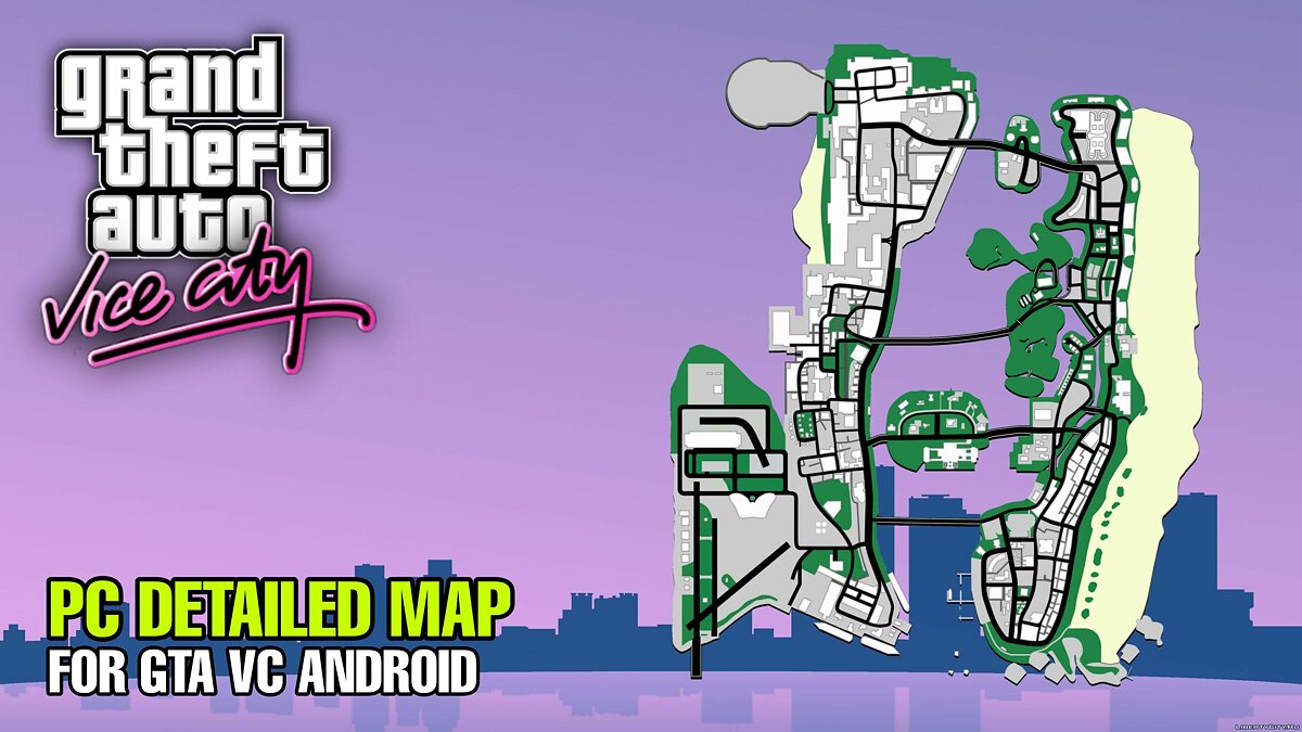 PC Detailed Radar-Map for Android для GTA Vice City (iOS, Android) - Картинка #1