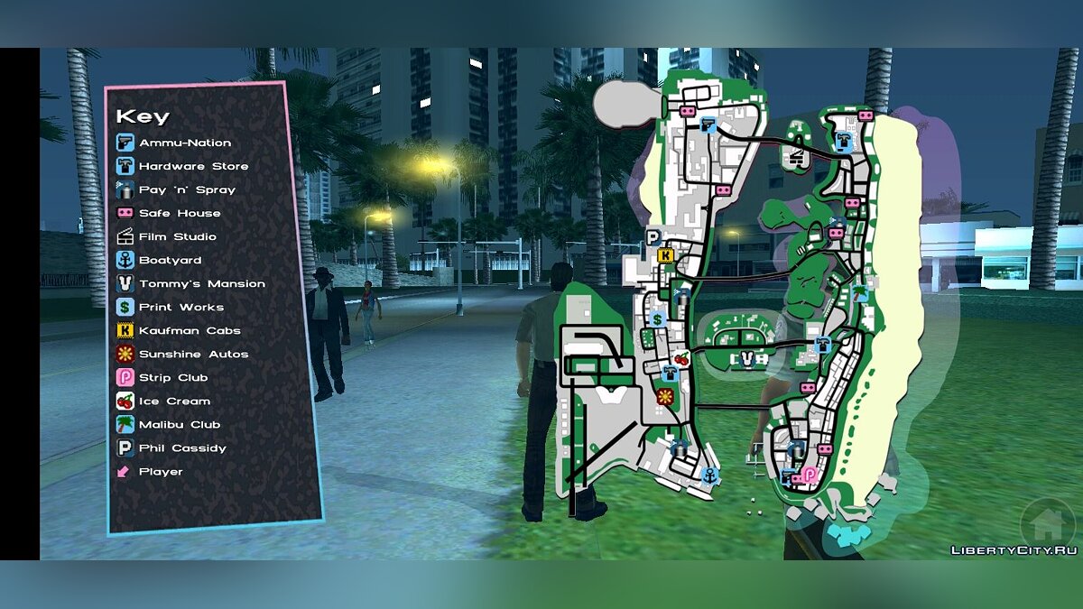 PC Detailed Radar-Map для Android для GTA Vice City (iOS, Android) - Картинка #2