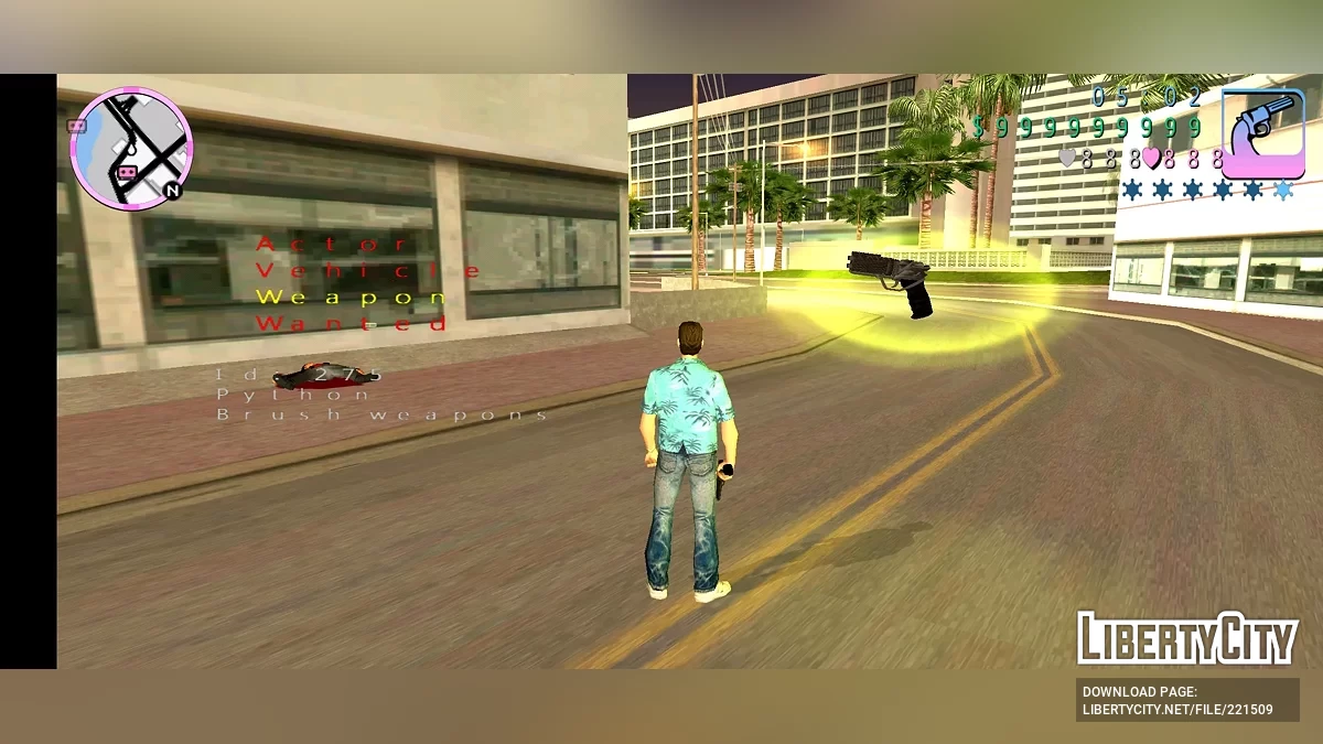 Пистолет-бластер из Blade Runner 2049 / GTA Vice City (iOS, Android)