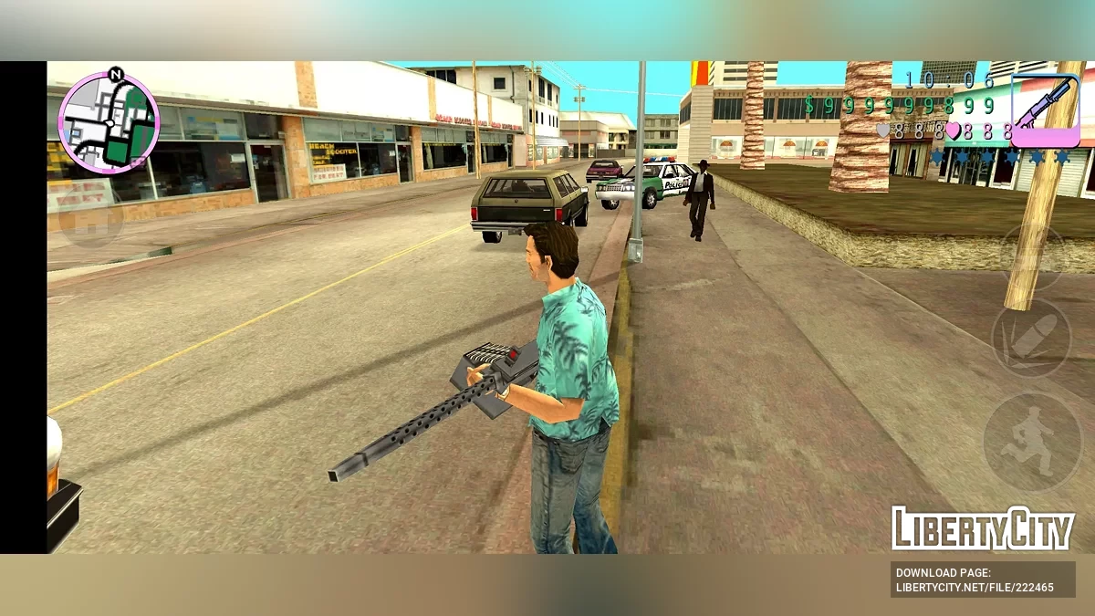 Тяжелый пулемет из Shadow the Hedgehog / GTA Vice City (iOS, Android)
