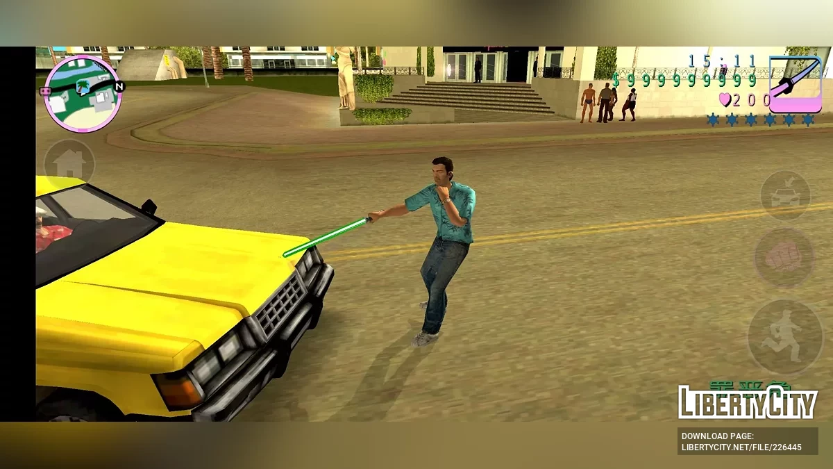 Четырехцветный световой меч / GTA Vice City (iOS, Android)