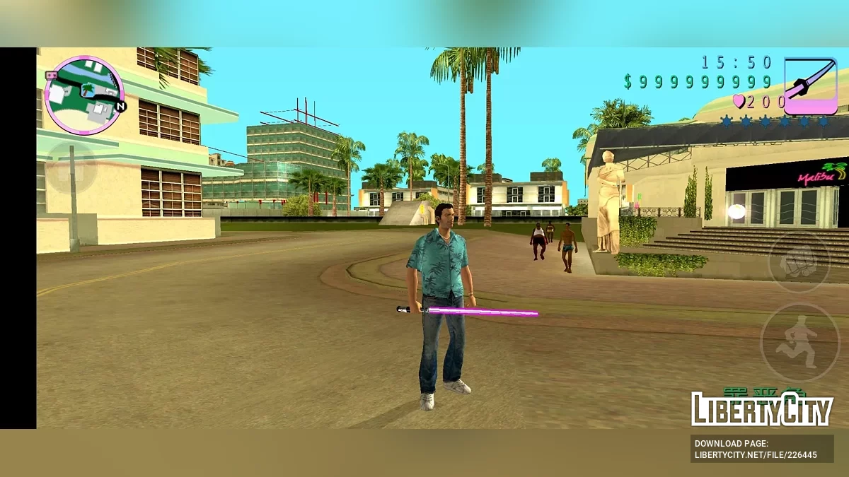 Четырехцветный световой меч / GTA Vice City (iOS, Android)