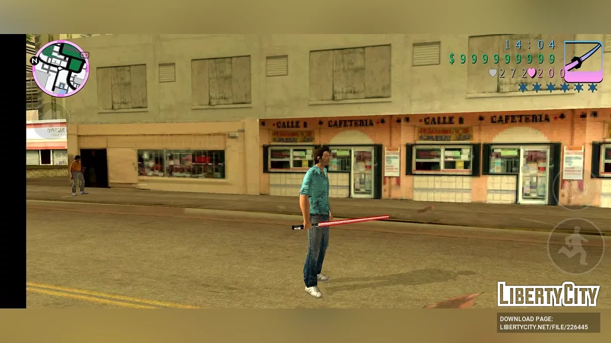 Четырехцветный световой меч / GTA Vice City (iOS, Android)