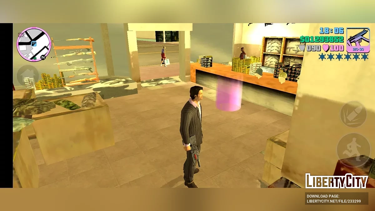 Плазменное Оружие Skynet V96 / GTA Vice City (iOS, Android)