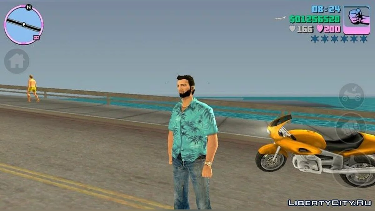Томми Версетти с бородой / GTA Vice City (iOS, Android)
