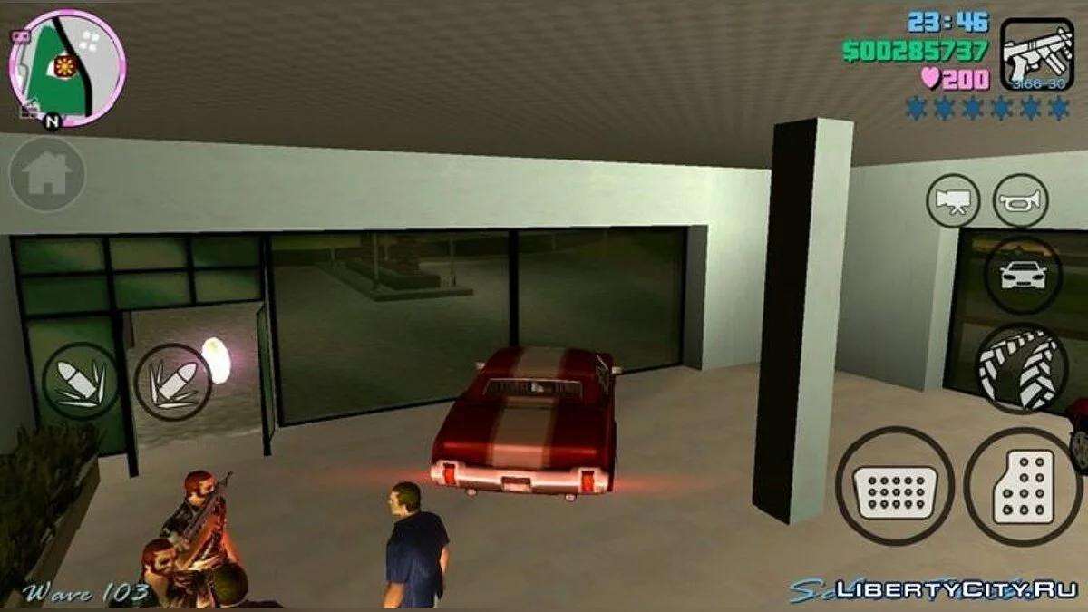 Худ и иконки в стиле San Andreas / GTA Vice City (iOS, Android)