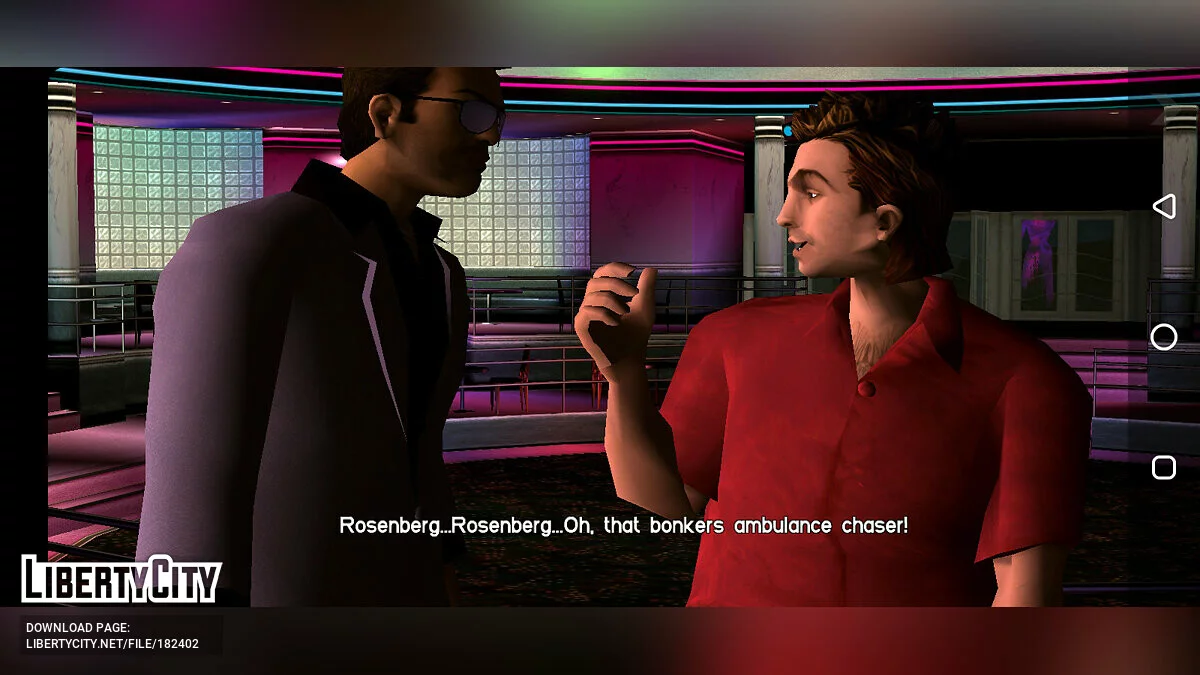 Изменённые персонажи в стиле артворков / GTA Vice City (iOS, Android)